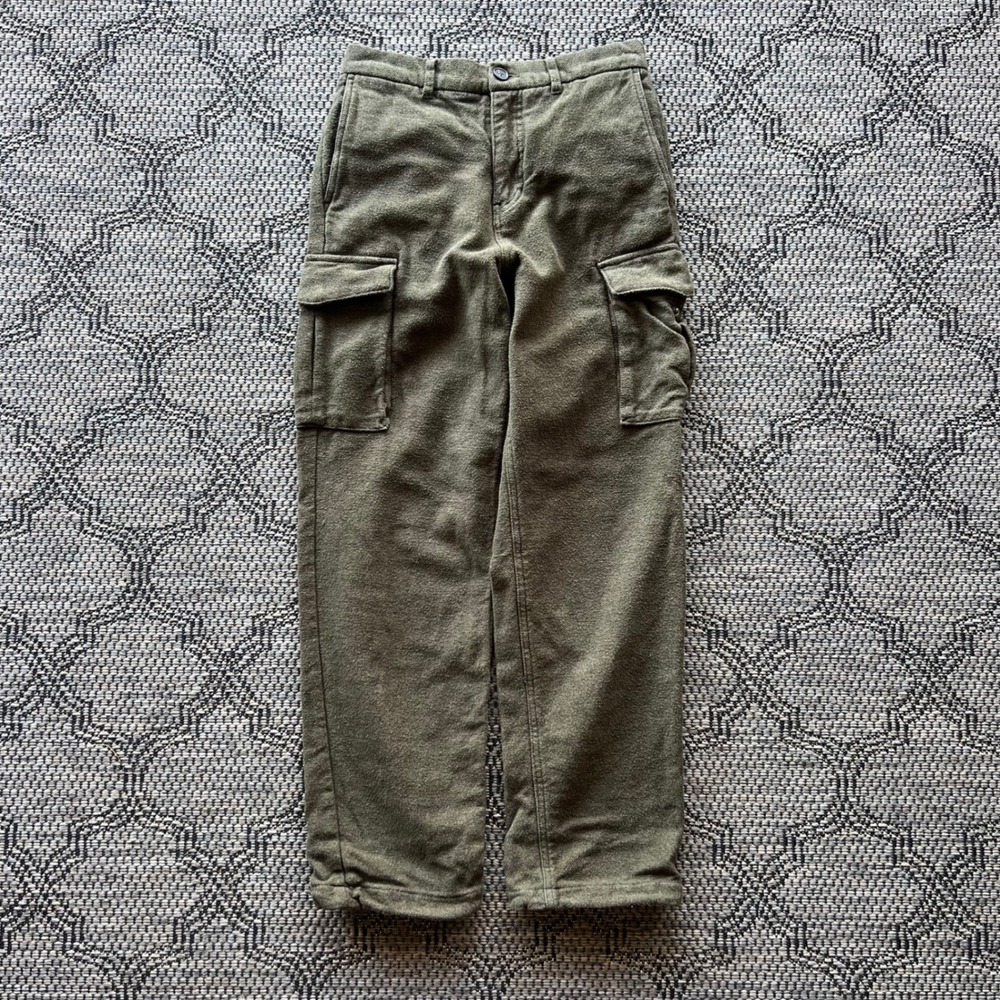 Roots Pants Mens‎ 30 Olive Green Cargo Organic Cotton Utility Gorpcore Trousers